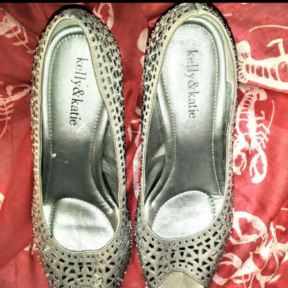 Kelly & Katie Shoes Size 7.5 Mosaic Open Toe - Picture 2 of 10
